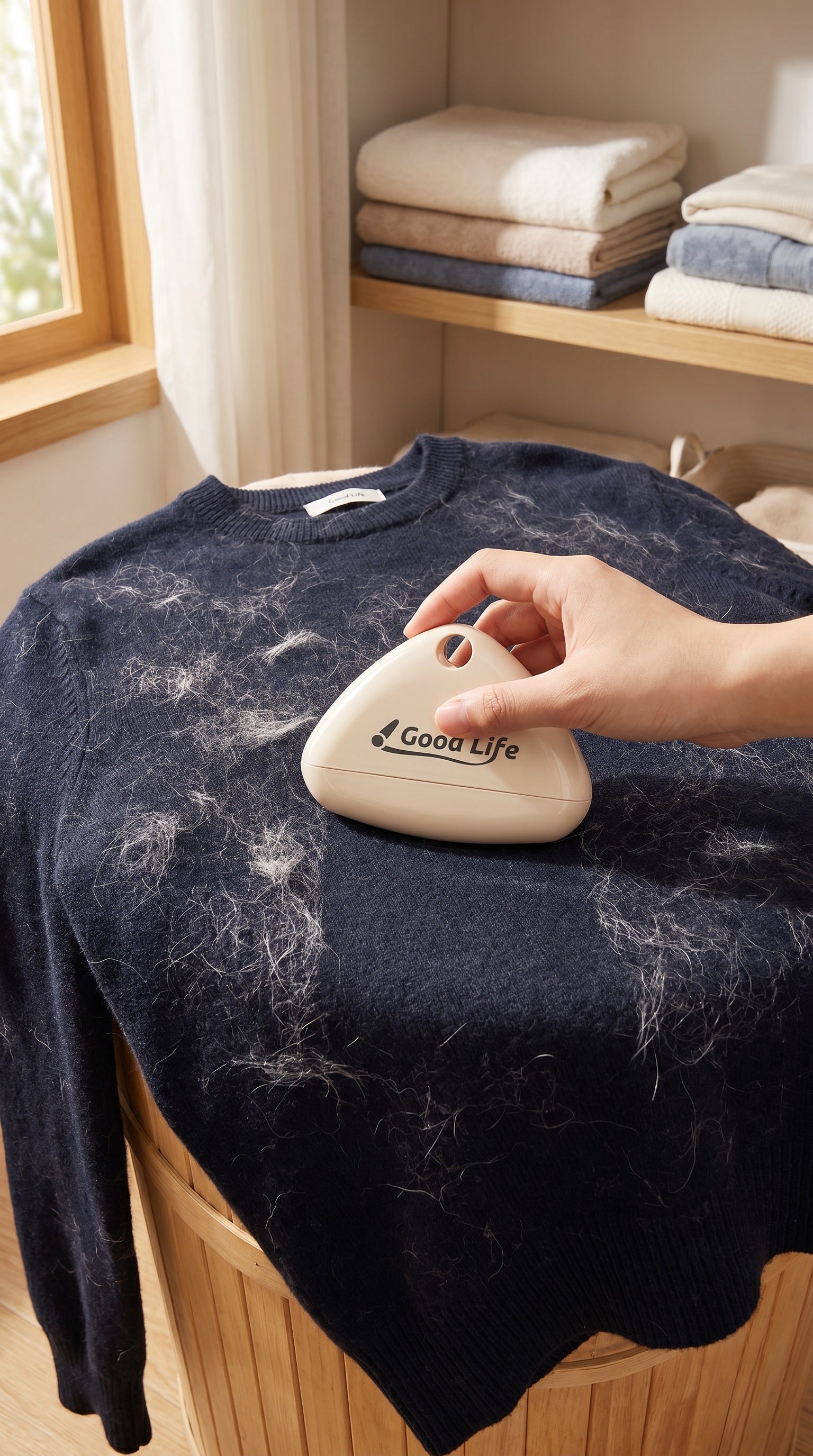 Clothes touch-up with FurSweep